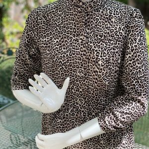 Chico’s cheetah print jacket NWOT